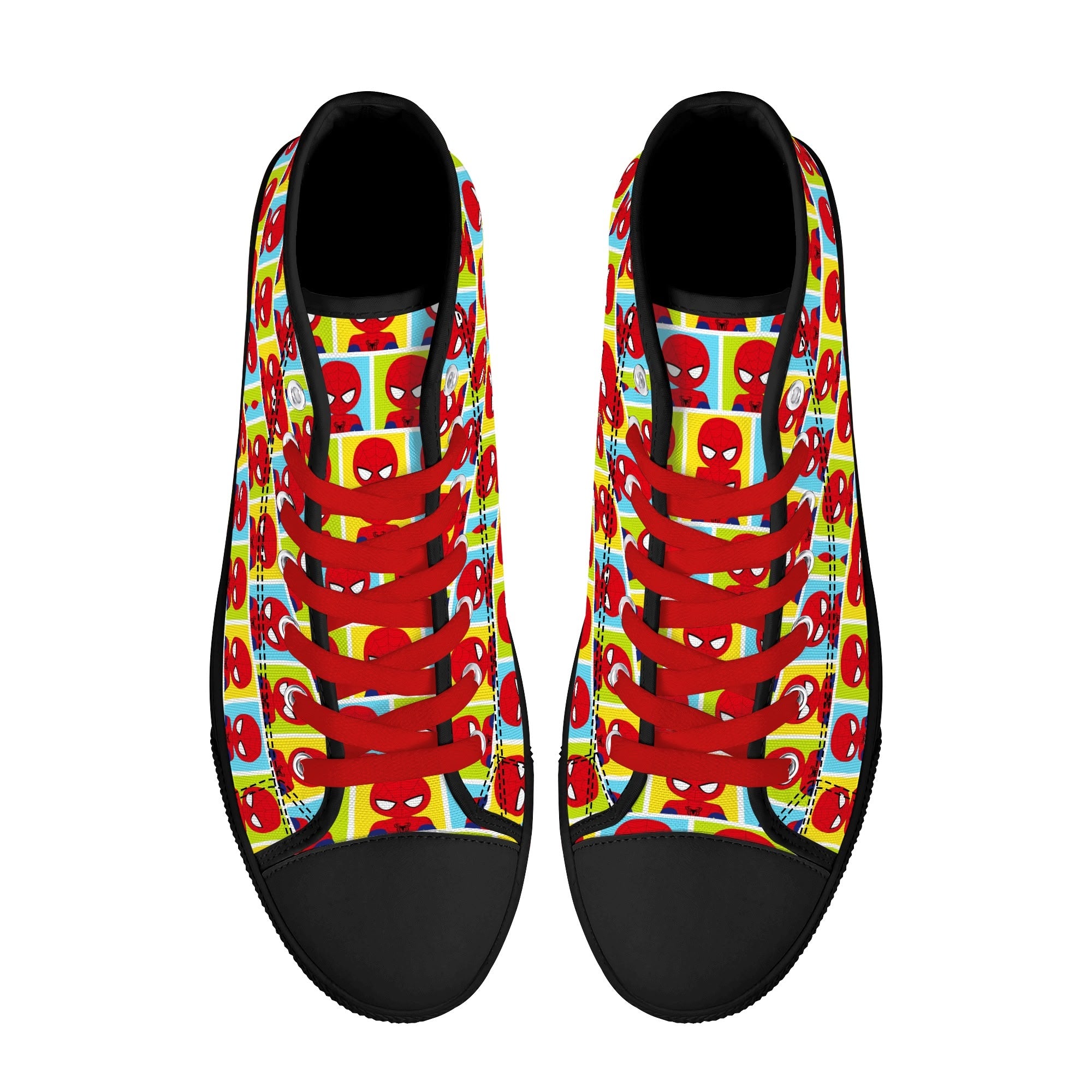 Mens High Top Canvas Shoes - Customized Tongue