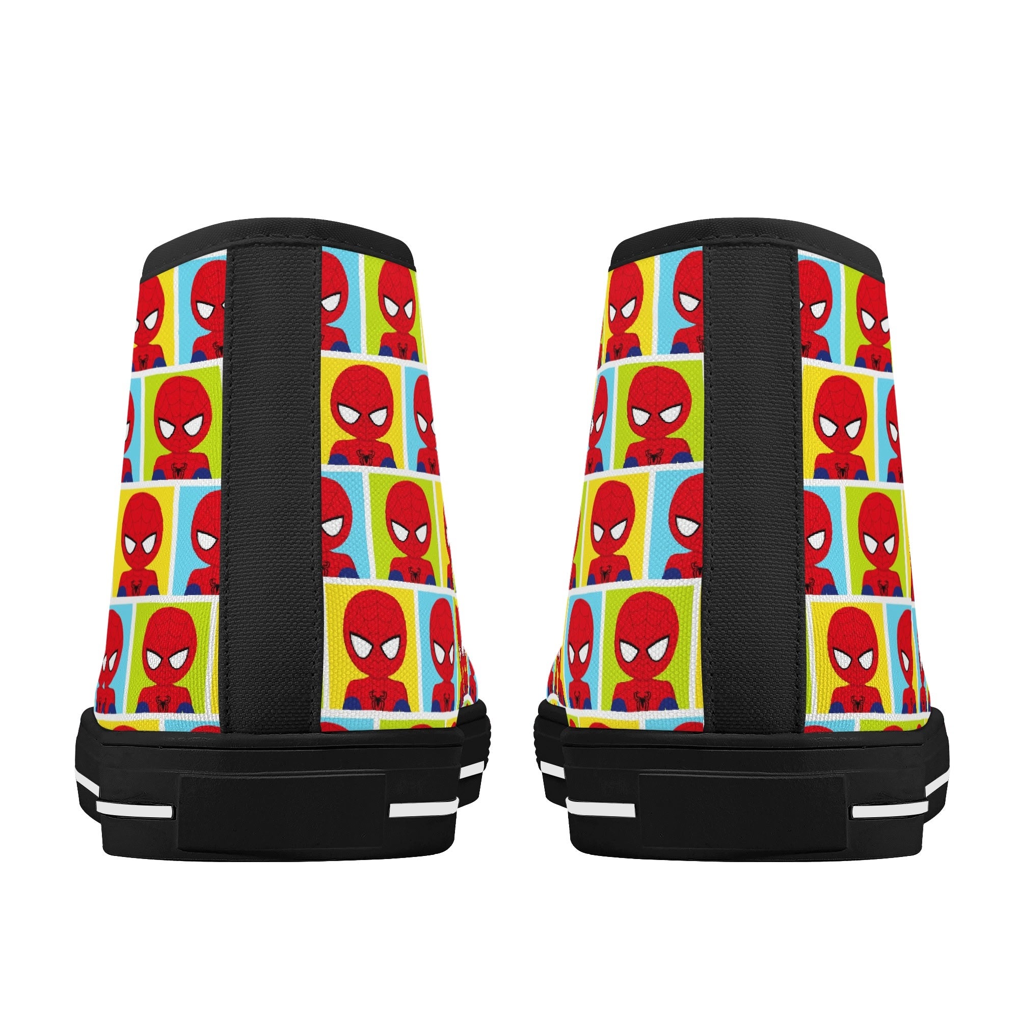 Mens High Top Canvas Shoes - Customized Tongue