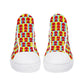 Mens High Top Canvas Shoes - Customized Tongue