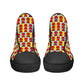Mens High Top Canvas Shoes - Customized Tongue