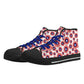 Mens High Top Canvas Shoes - Customized Tongue