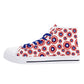 Mens High Top Canvas Shoes - Customized Tongue