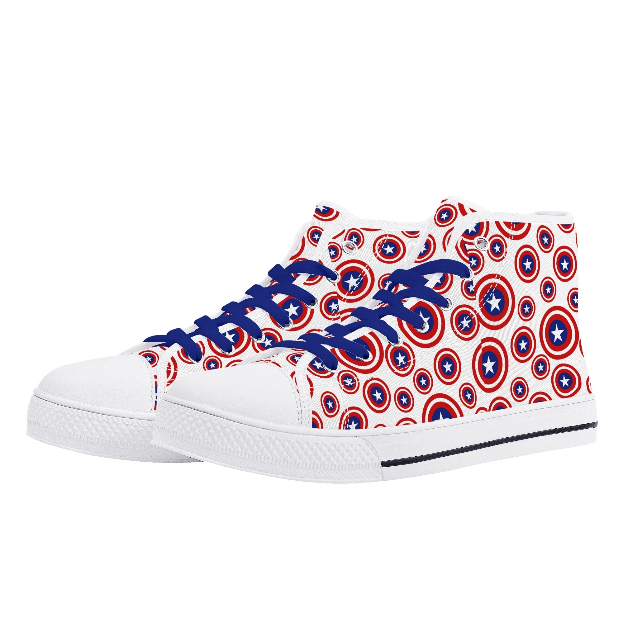 Mens High Top Canvas Shoes - Customized Tongue