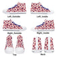 Mens High Top Canvas Shoes - Customized Tongue