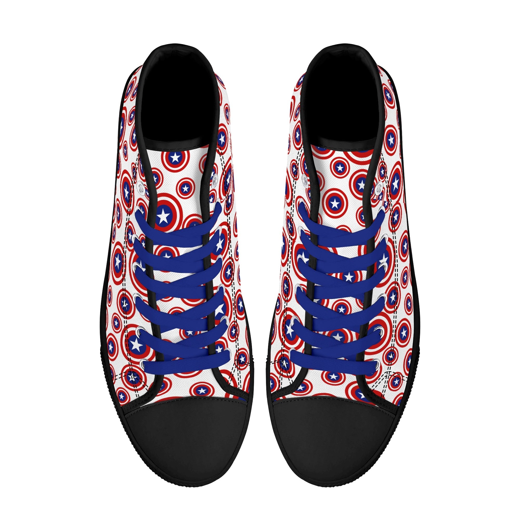 Mens High Top Canvas Shoes - Customized Tongue