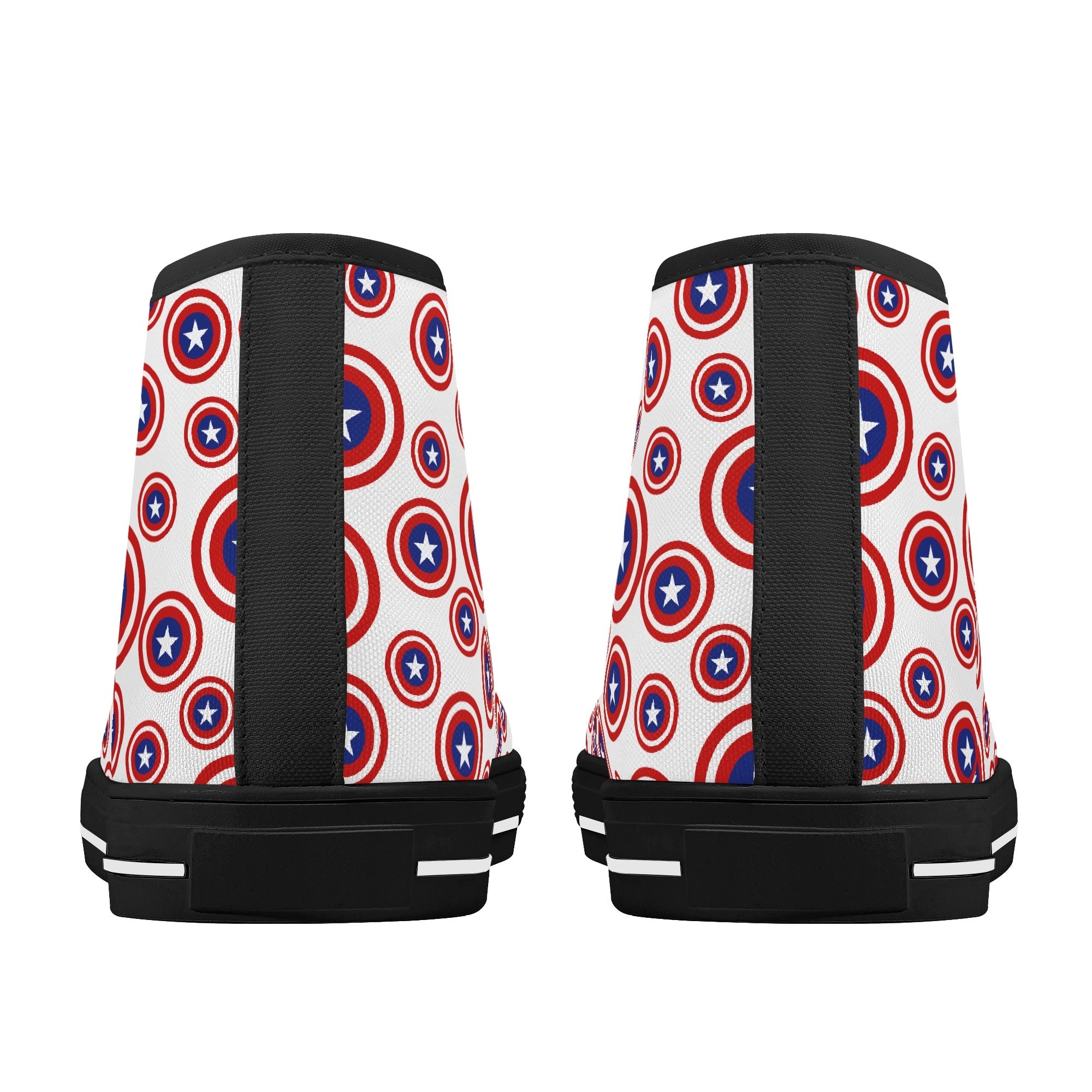 Mens High Top Canvas Shoes - Customized Tongue