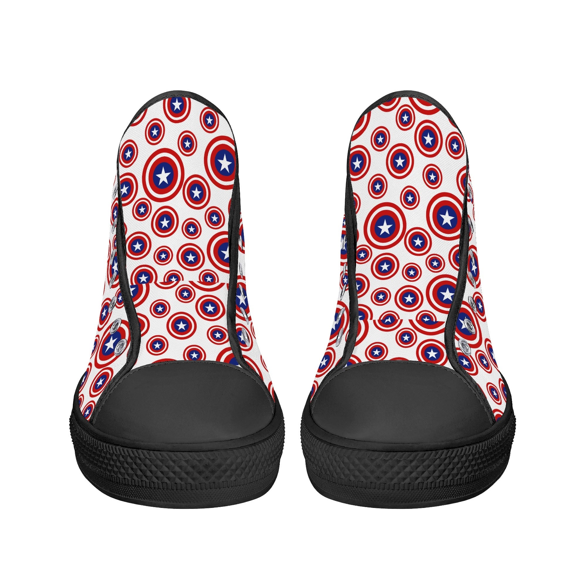 Mens High Top Canvas Shoes - Customized Tongue