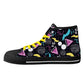 Mens High Top Canvas Shoes - Customized Tongue