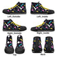 Mens High Top Canvas Shoes - Customized Tongue