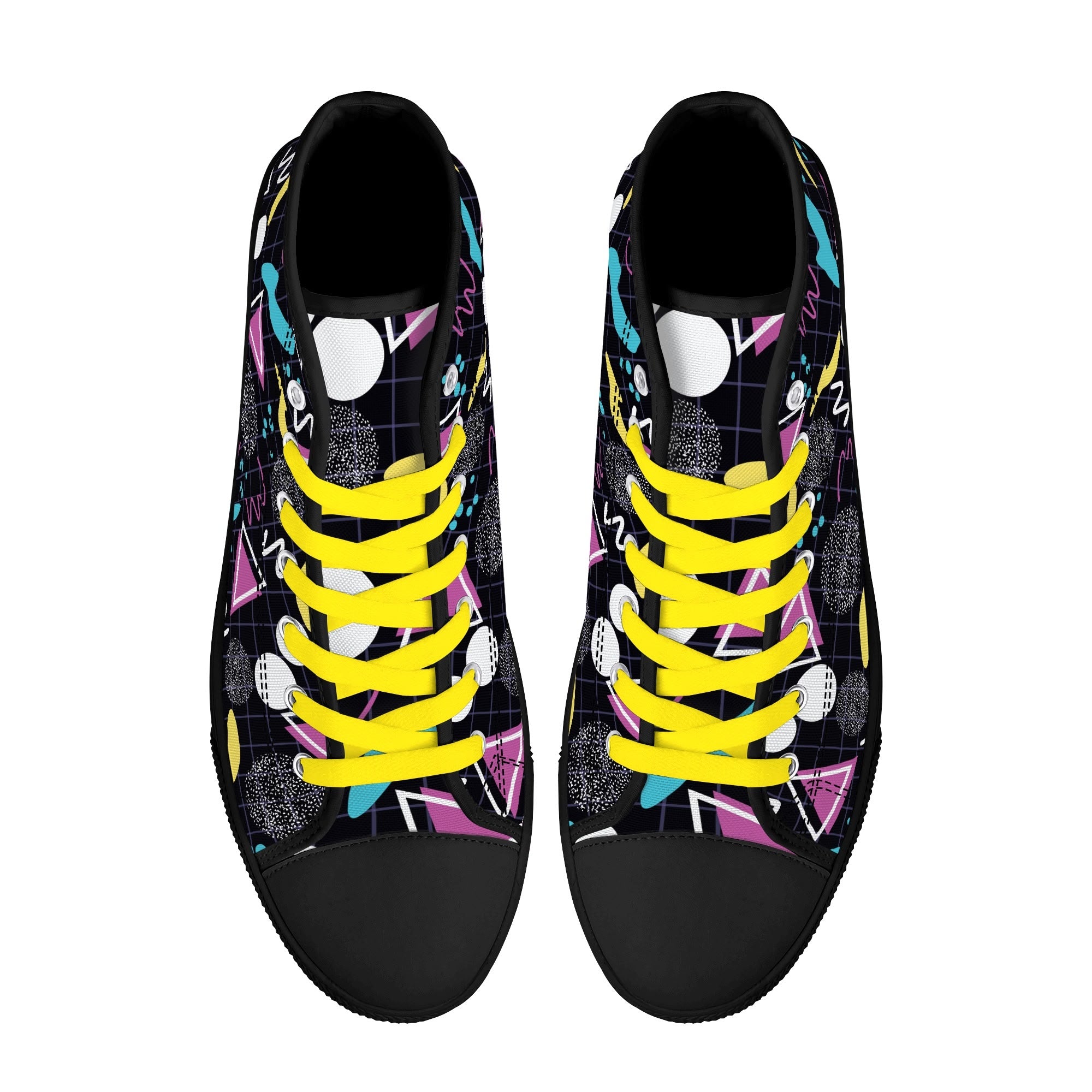 Mens High Top Canvas Shoes - Customized Tongue