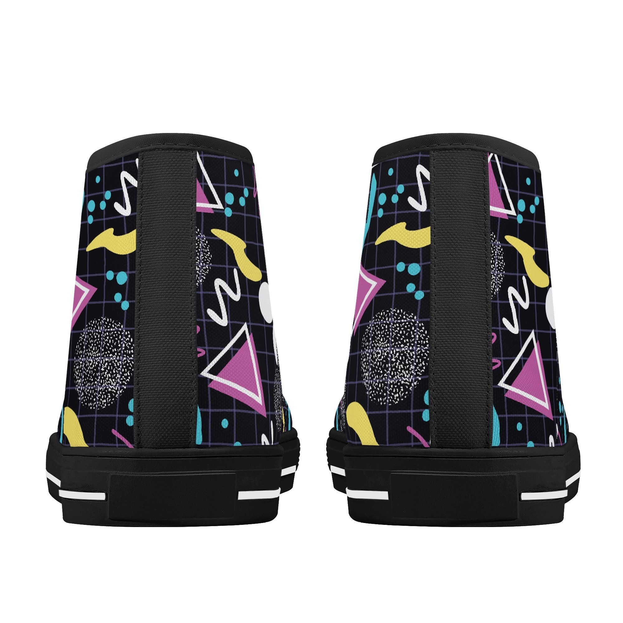 Mens High Top Canvas Shoes - Customized Tongue
