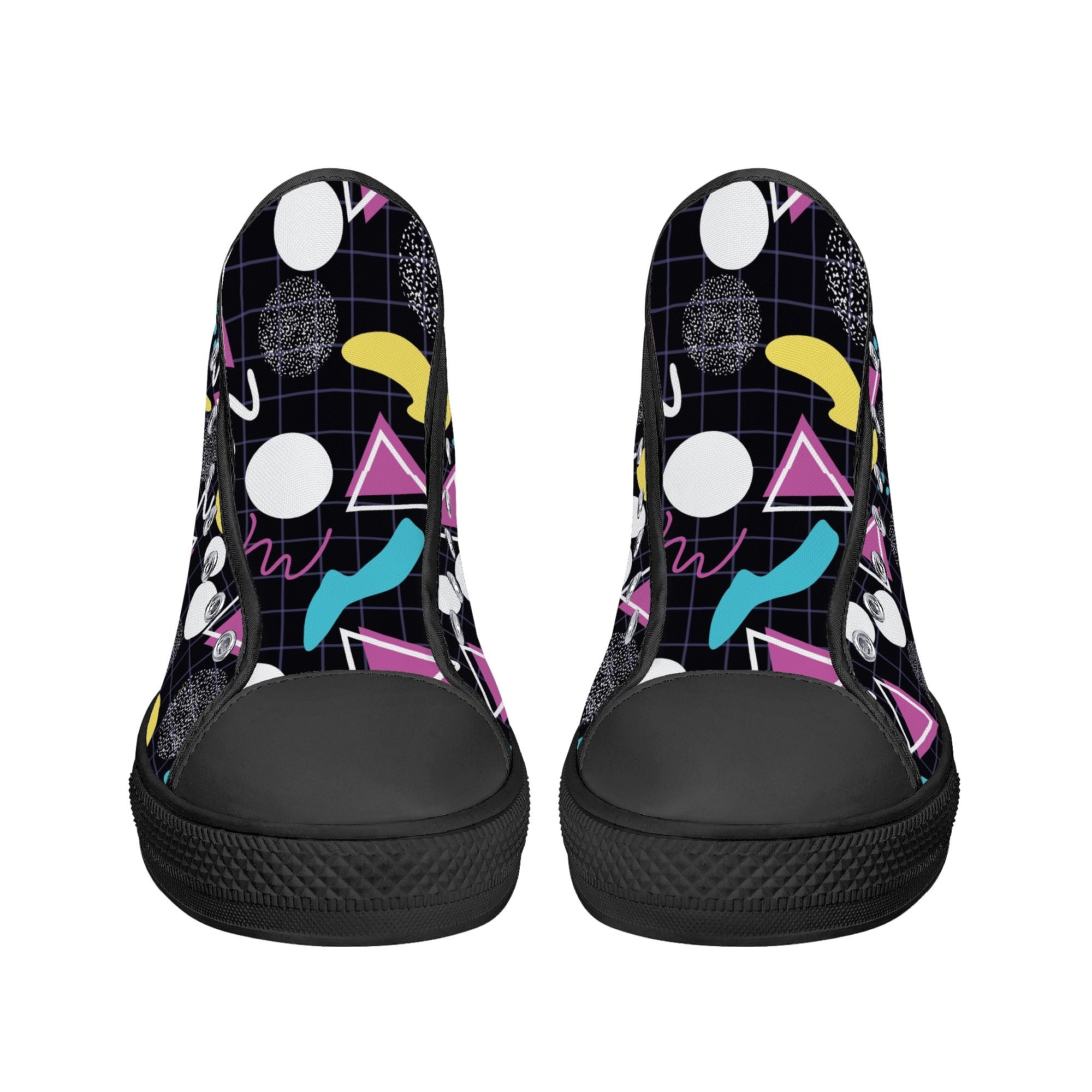 Mens High Top Canvas Shoes - Customized Tongue
