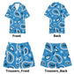 Mens Regular Fit Hawaiian Short Sleeve Shirt and Shorts Set