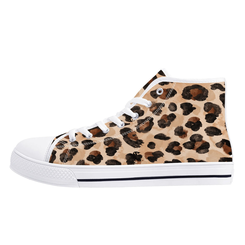 Mens High Top Canvas Shoes - Customized Tongue