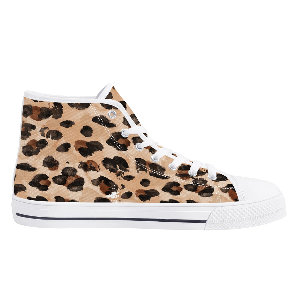 Mens High Top Canvas Shoes - Customized Tongue