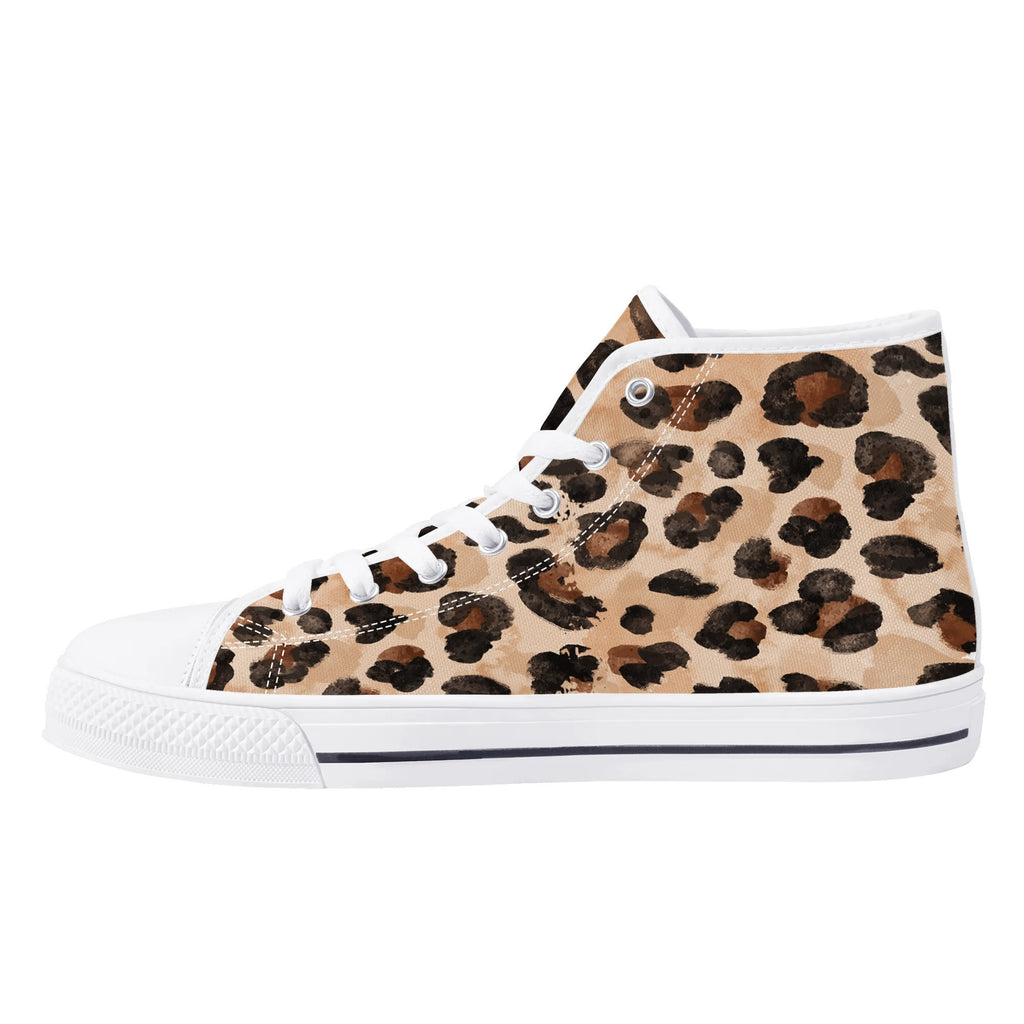 Mens High Top Canvas Shoes - Customized Tongue