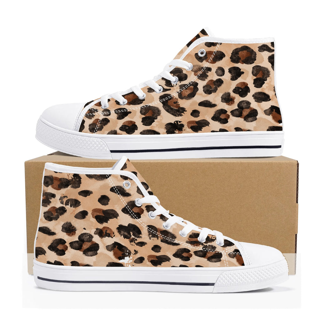 Mens High Top Canvas Shoes - Customized Tongue
