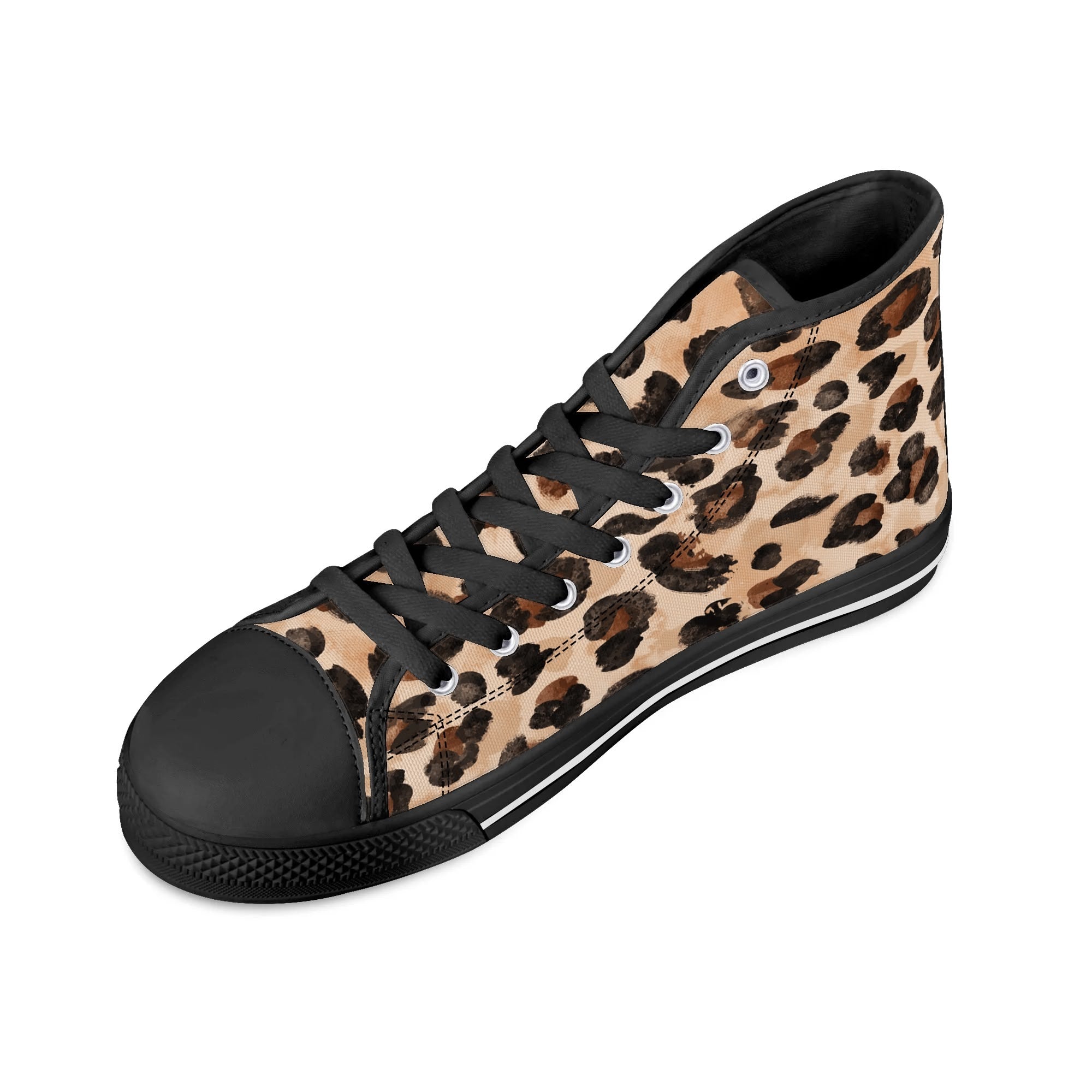 Mens High Top Canvas Shoes - Customized Tongue