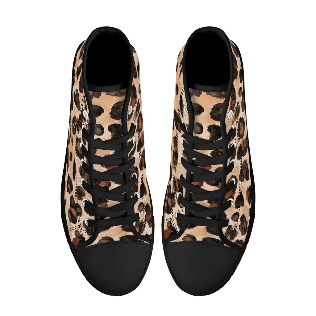 Mens High Top Canvas Shoes - Customized Tongue