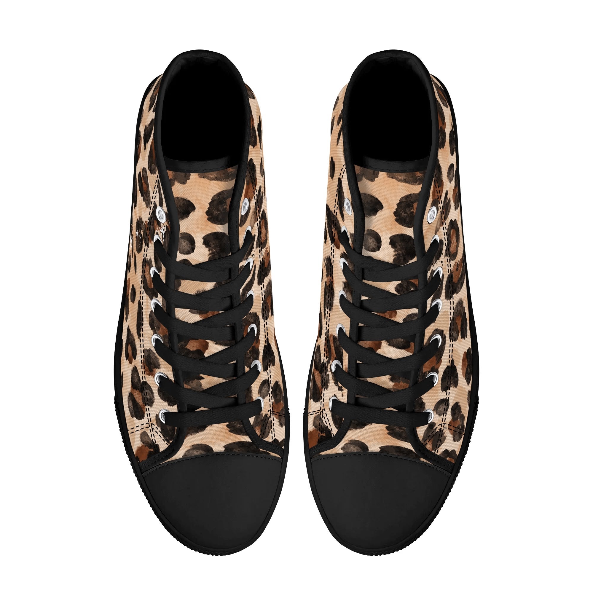 Mens High Top Canvas Shoes - Customized Tongue