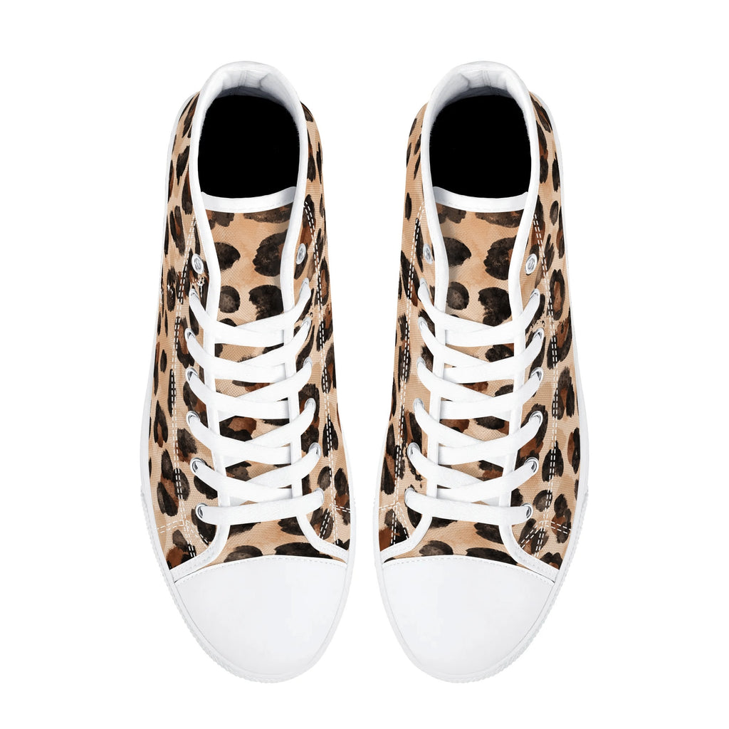 Mens High Top Canvas Shoes - Customized Tongue