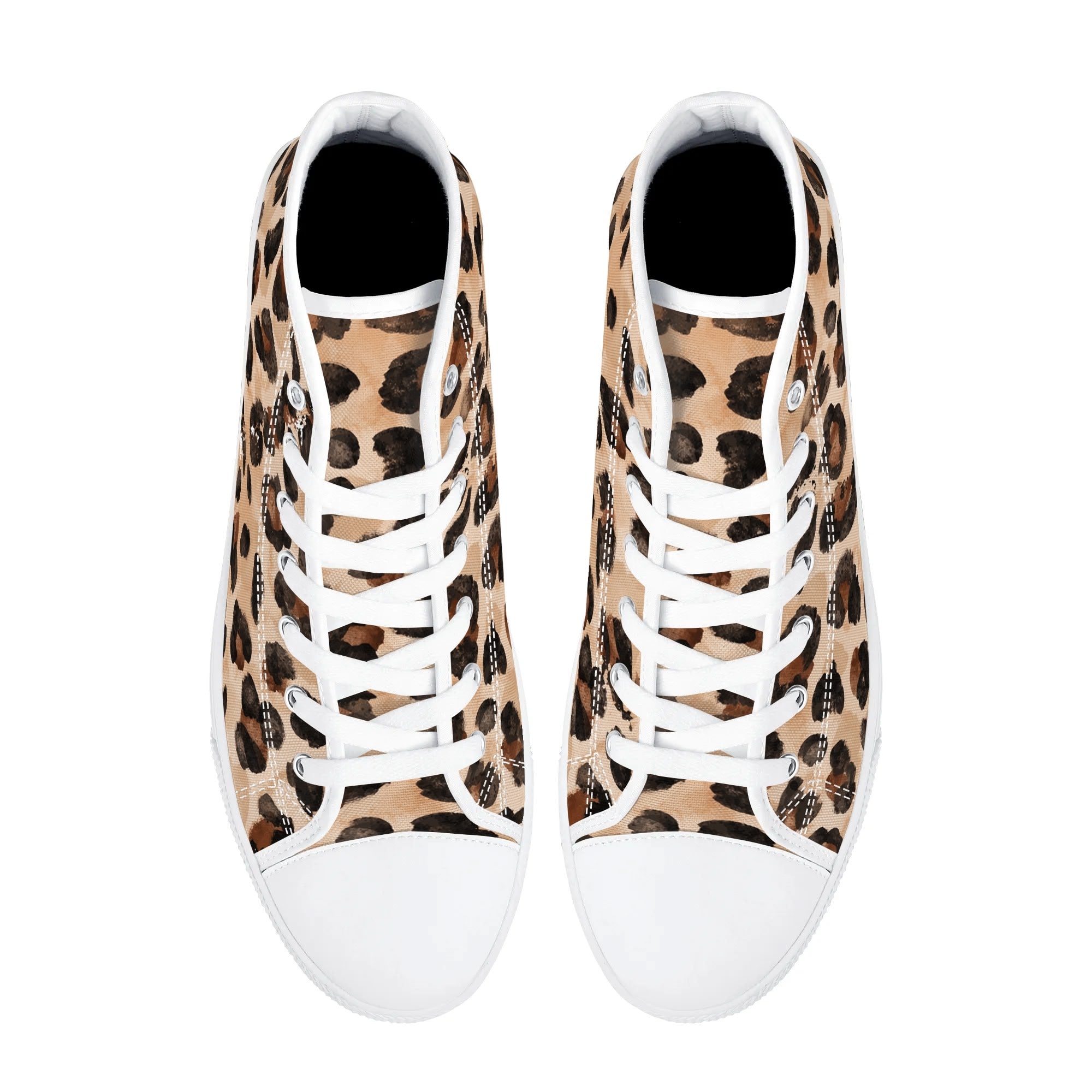 Mens High Top Canvas Shoes - Customized Tongue