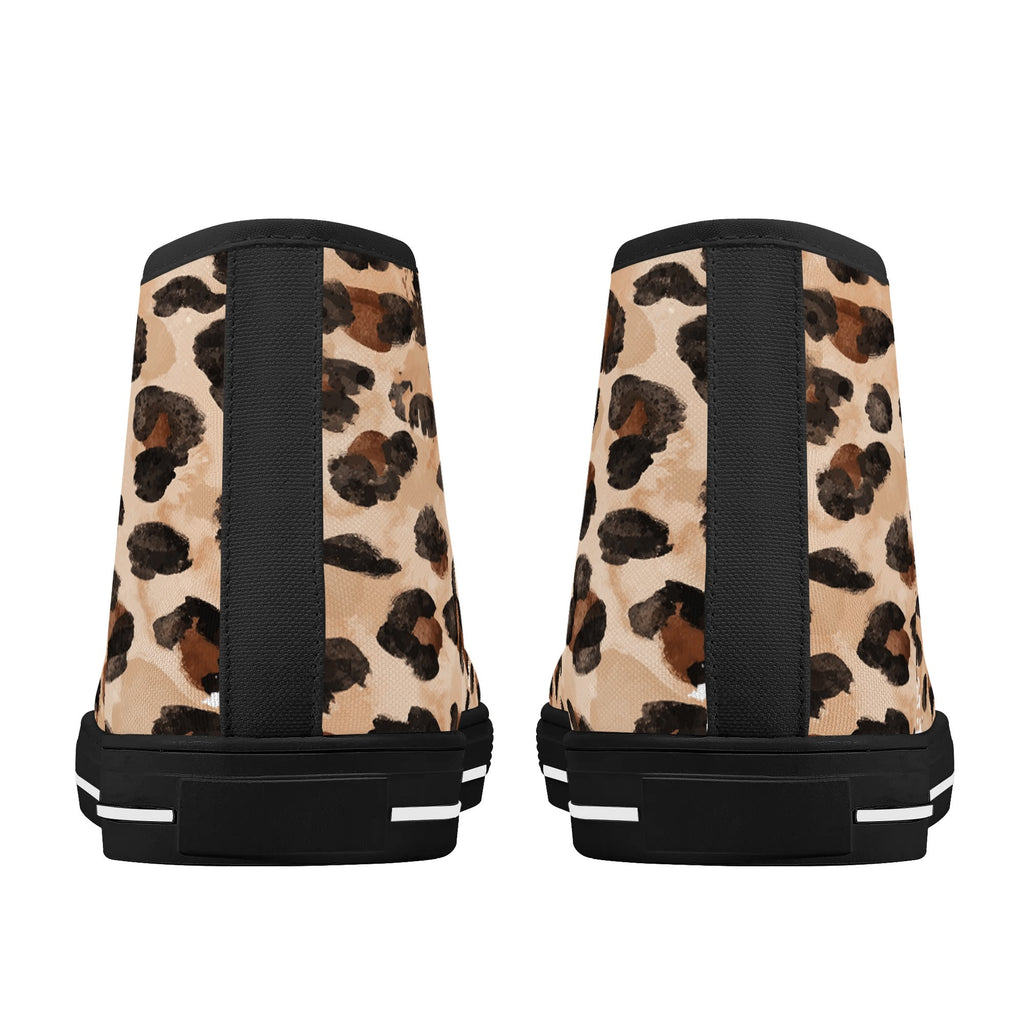 Mens High Top Canvas Shoes - Customized Tongue