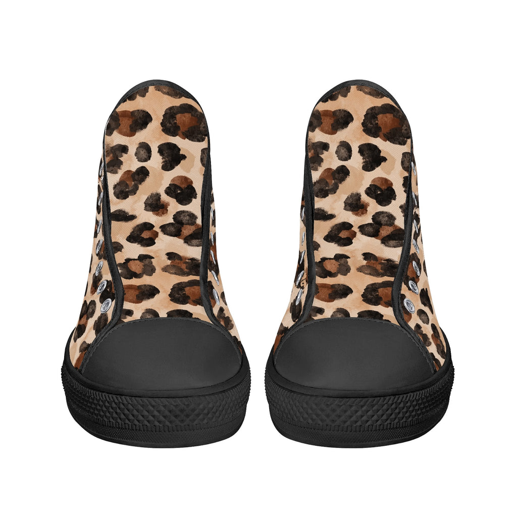 Mens High Top Canvas Shoes - Customized Tongue