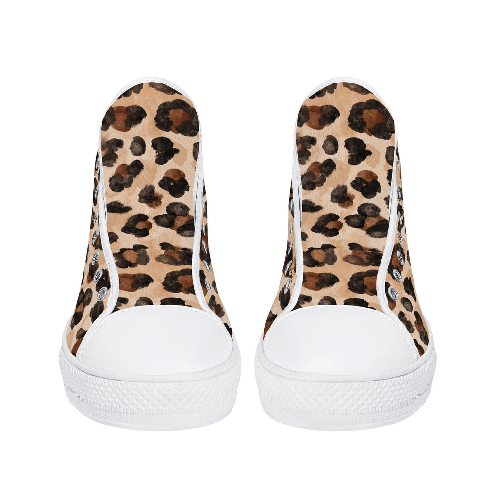 Mens High Top Canvas Shoes - Customized Tongue