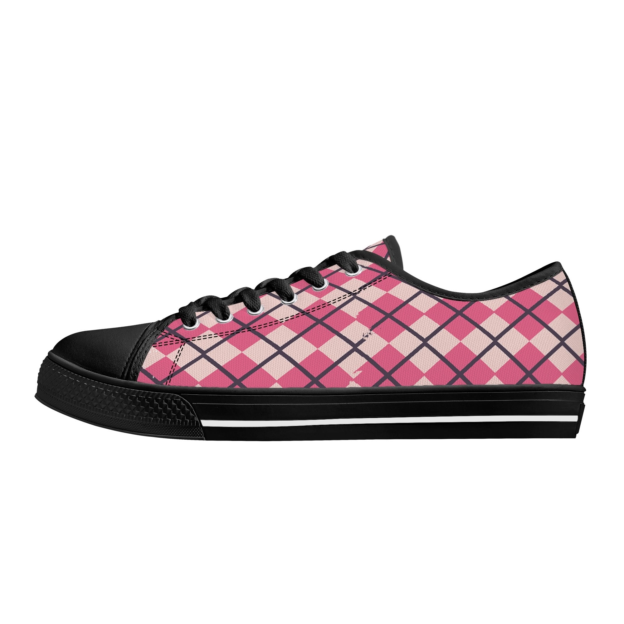 Mens Low Top Canvas Shoes - Customized Tongue