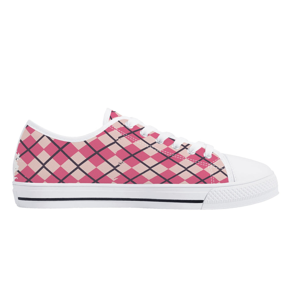 Mens Low Top Canvas Shoes - Customized Tongue