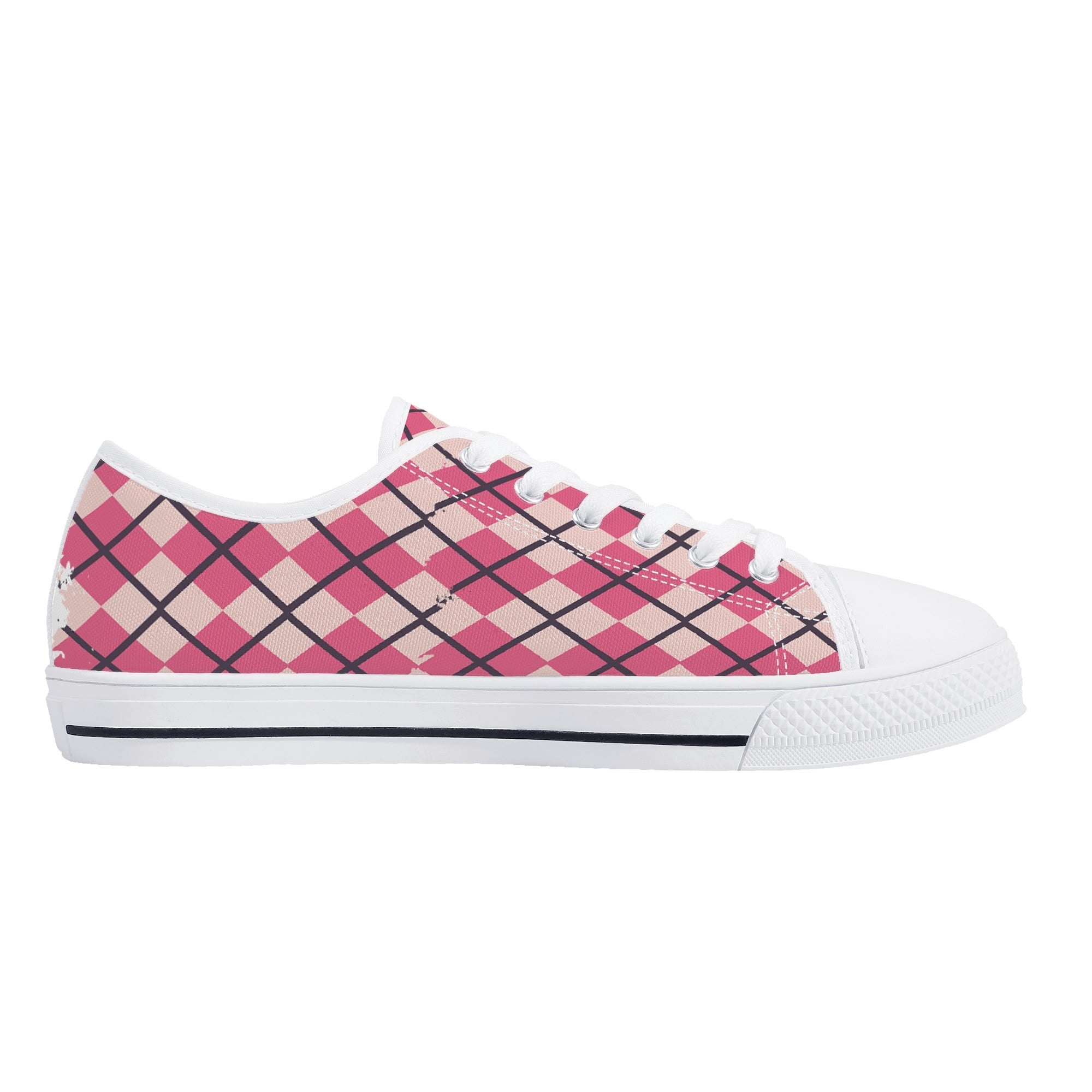 Mens Low Top Canvas Shoes - Customized Tongue