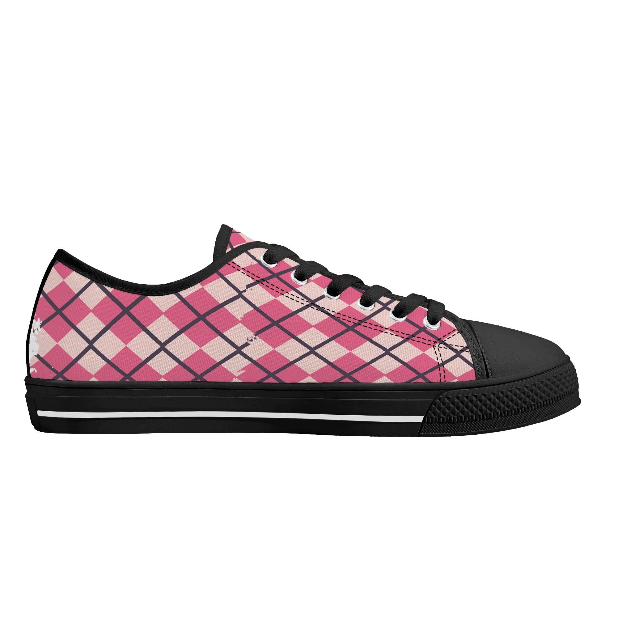 Mens Low Top Canvas Shoes - Customized Tongue
