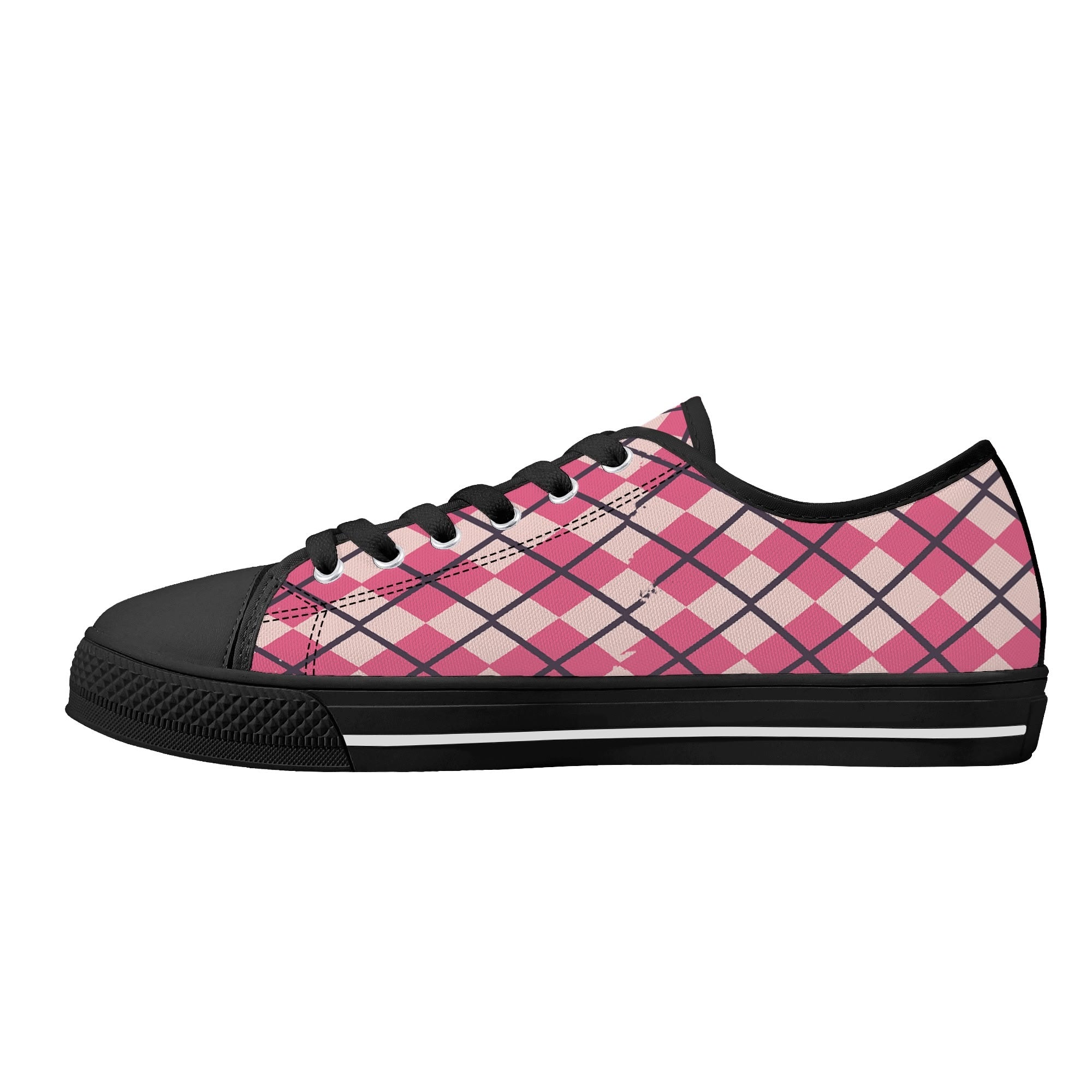 Mens Low Top Canvas Shoes - Customized Tongue