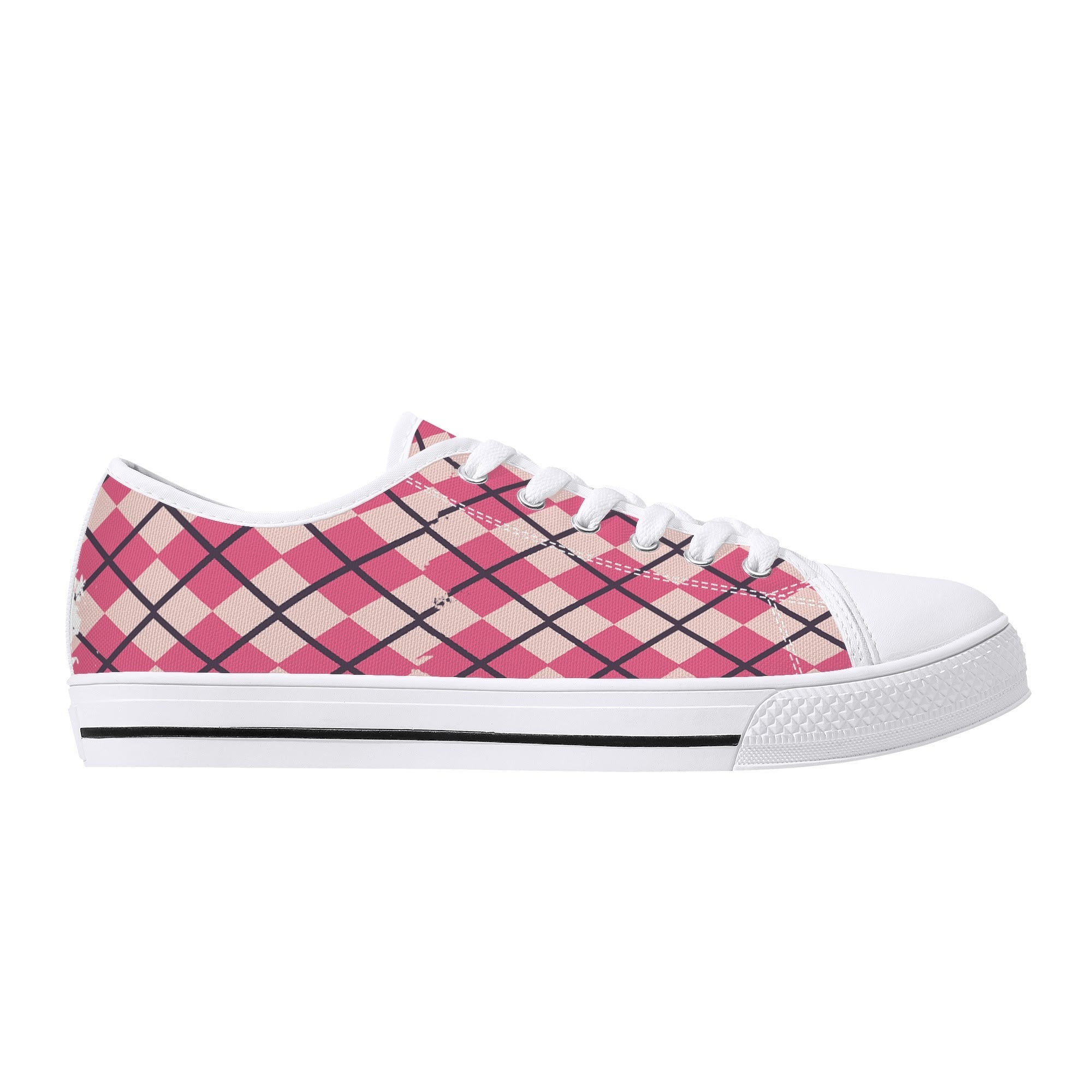Mens Low Top Canvas Shoes - Customized Tongue