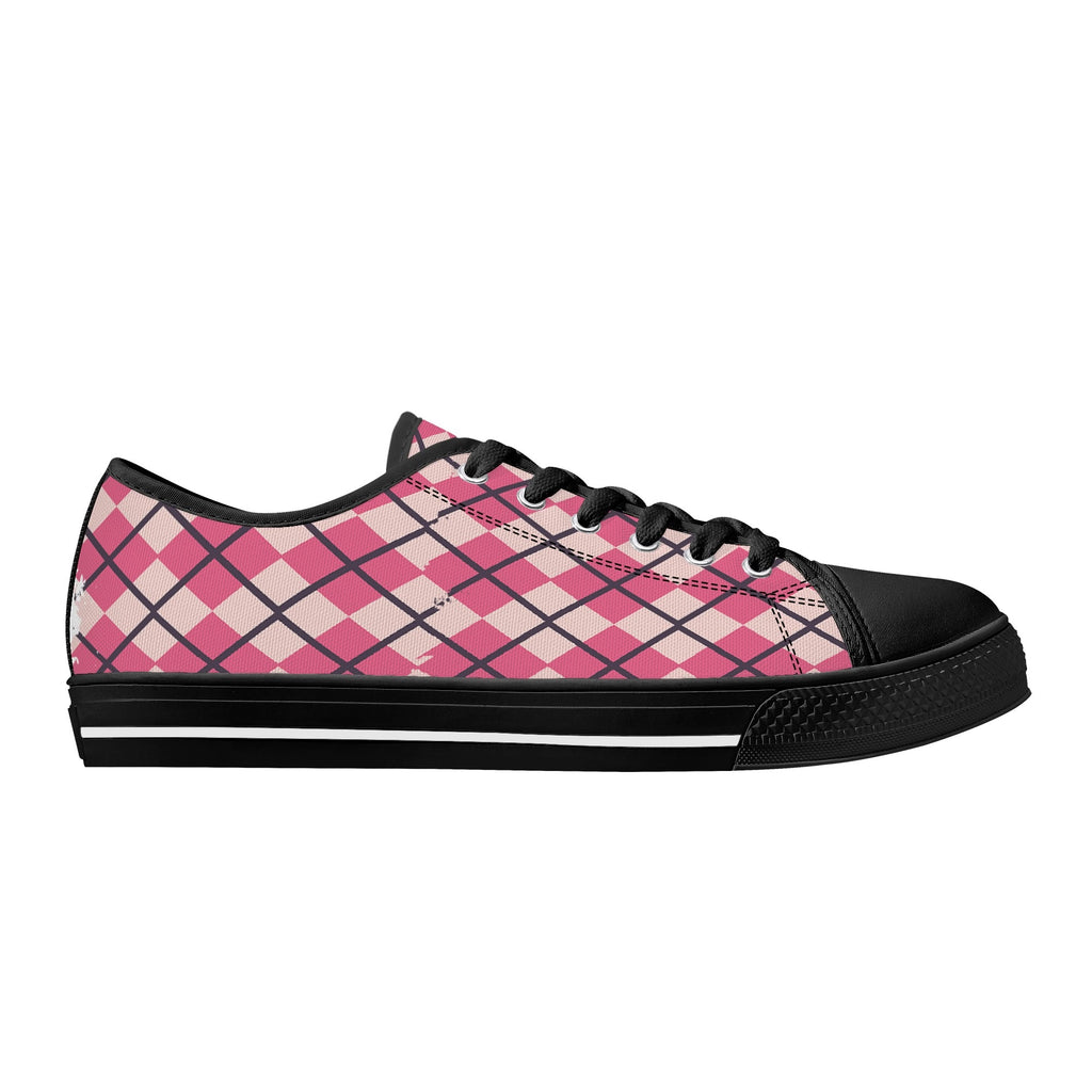 Mens Low Top Canvas Shoes - Customized Tongue