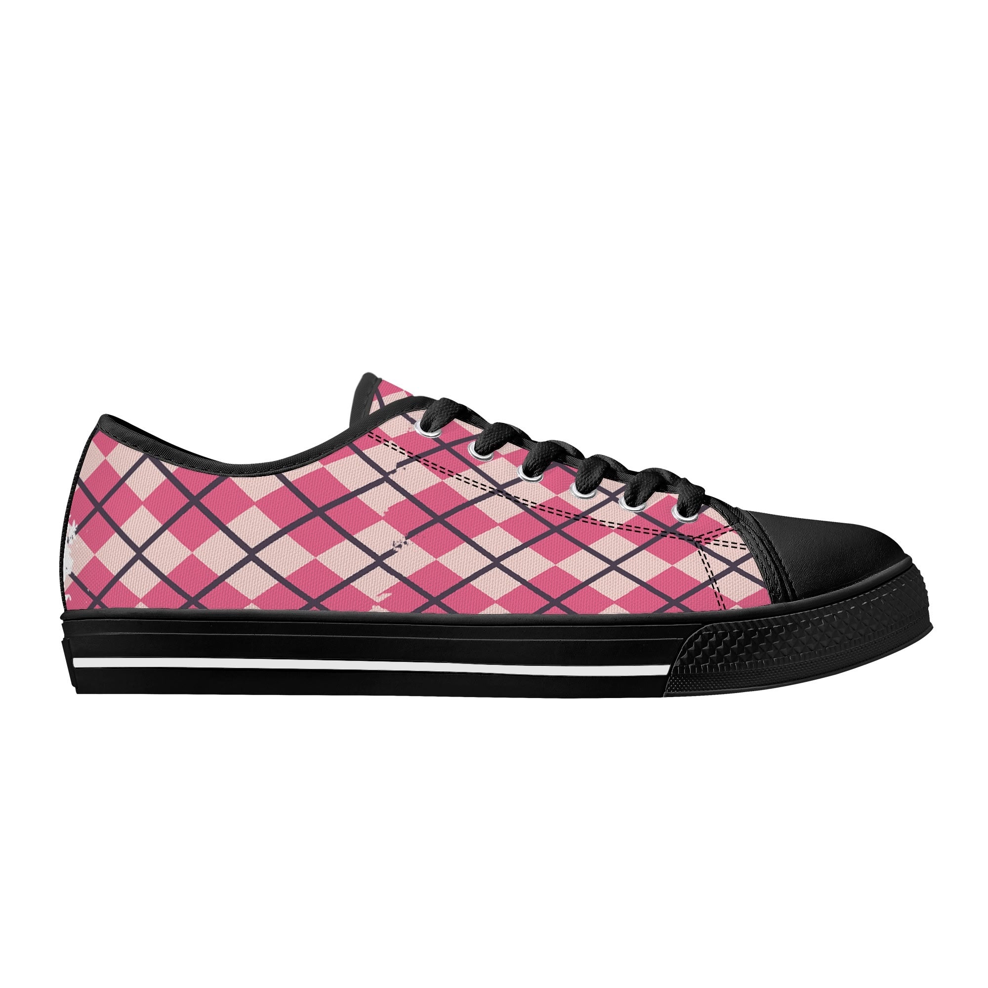 Mens Low Top Canvas Shoes - Customized Tongue