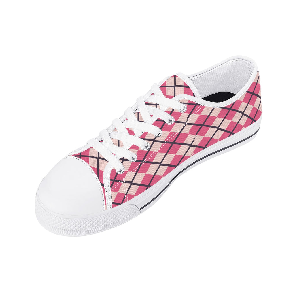 Mens Low Top Canvas Shoes - Customized Tongue