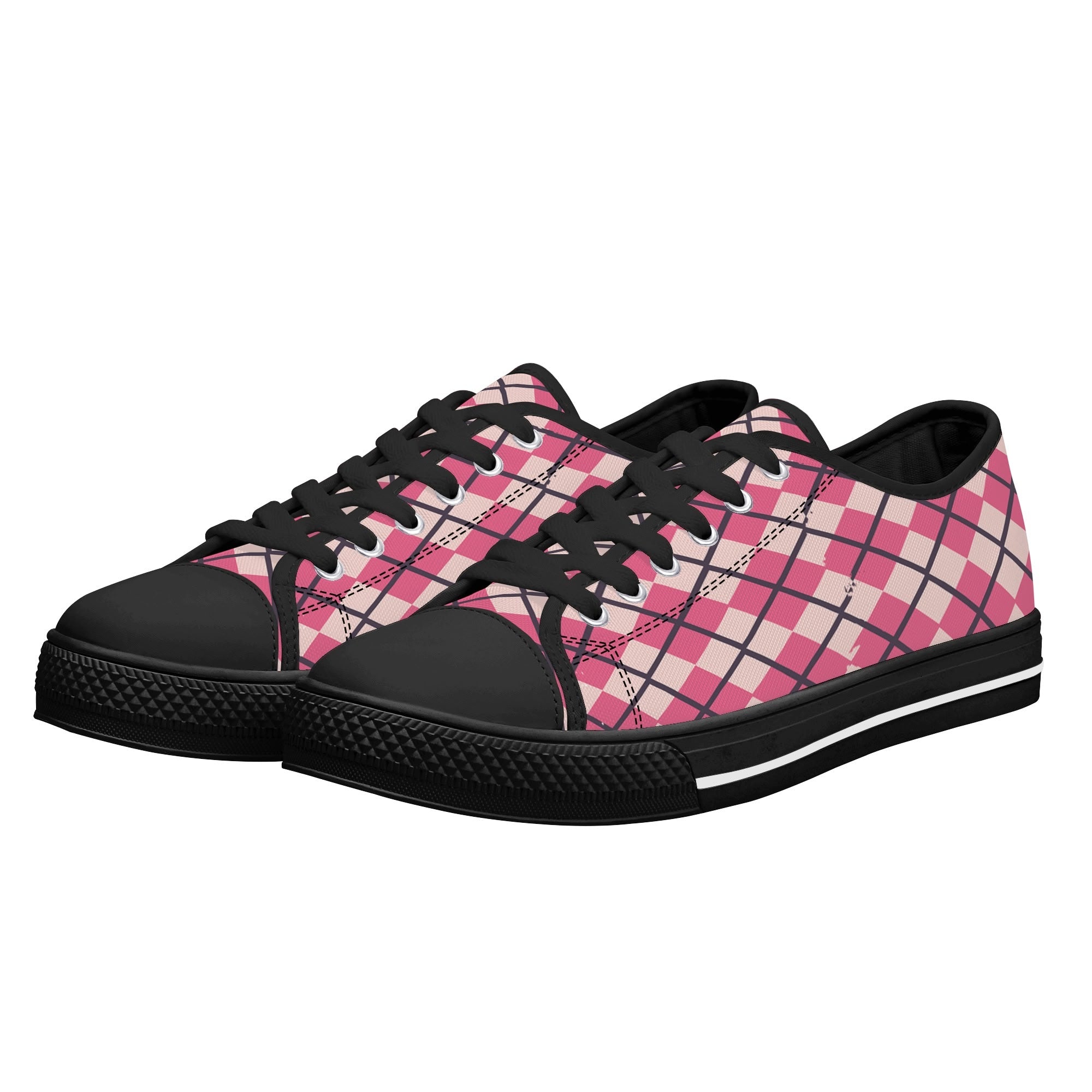 Mens Low Top Canvas Shoes - Customized Tongue
