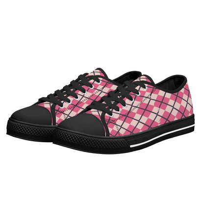 Mens Low Top Canvas Shoes - Customized Tongue