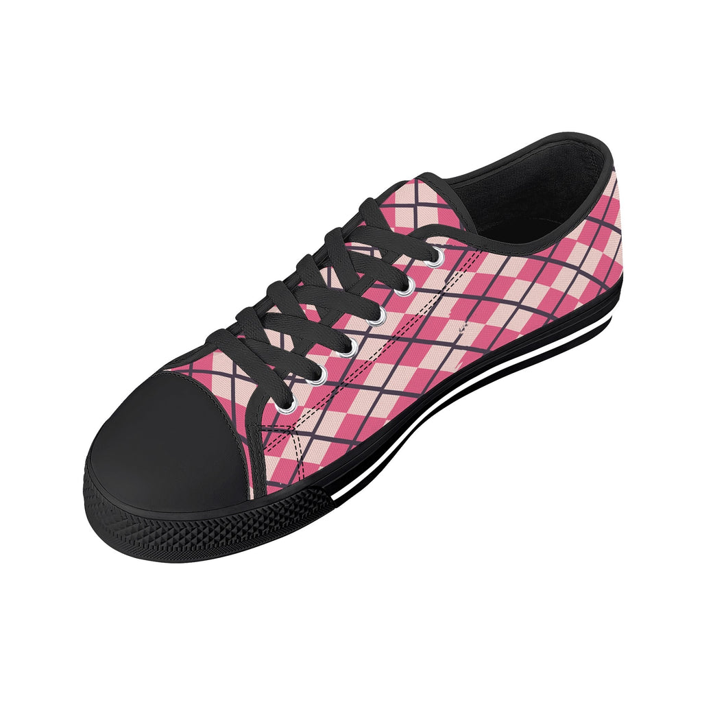 Mens Low Top Canvas Shoes - Customized Tongue