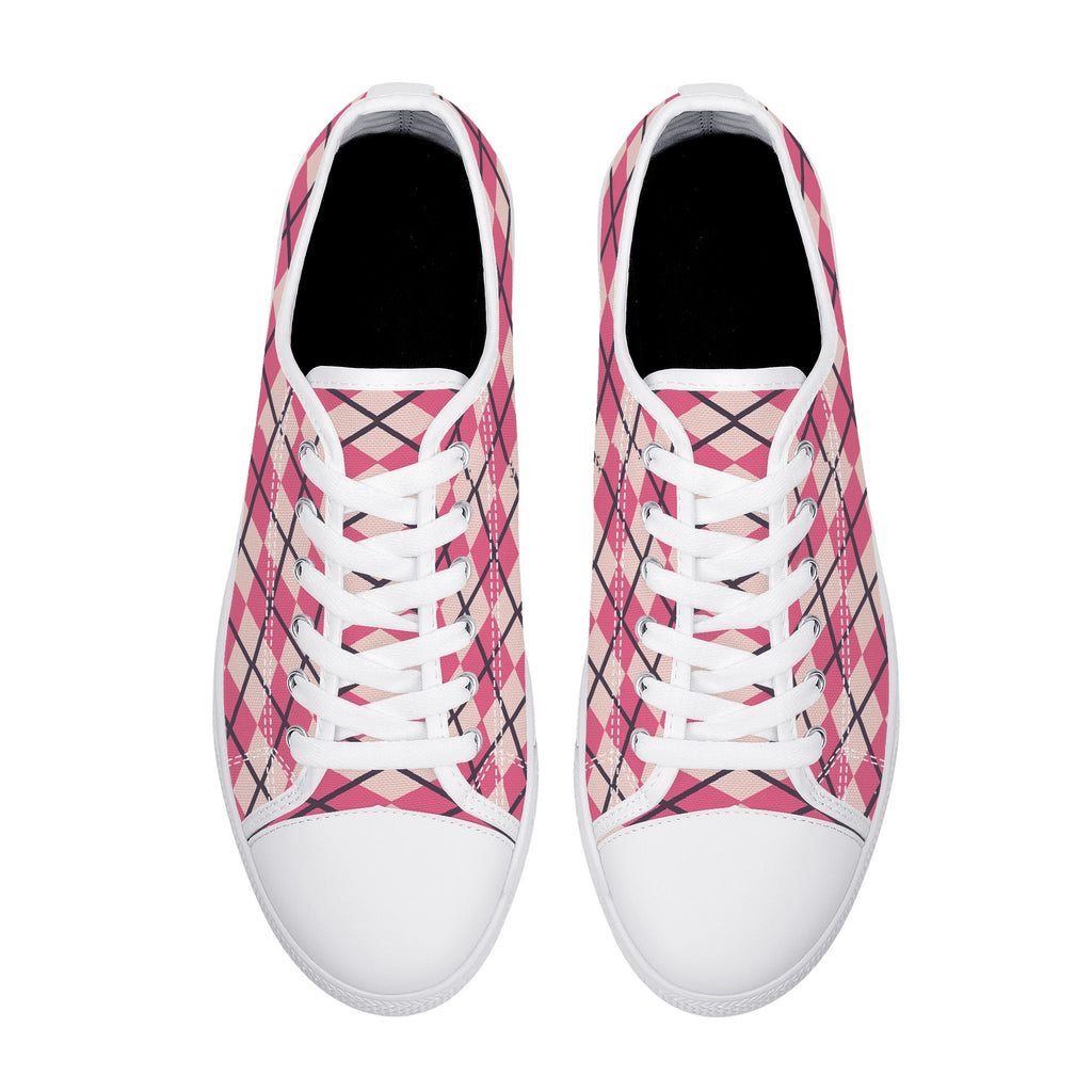 Mens Low Top Canvas Shoes - Customized Tongue