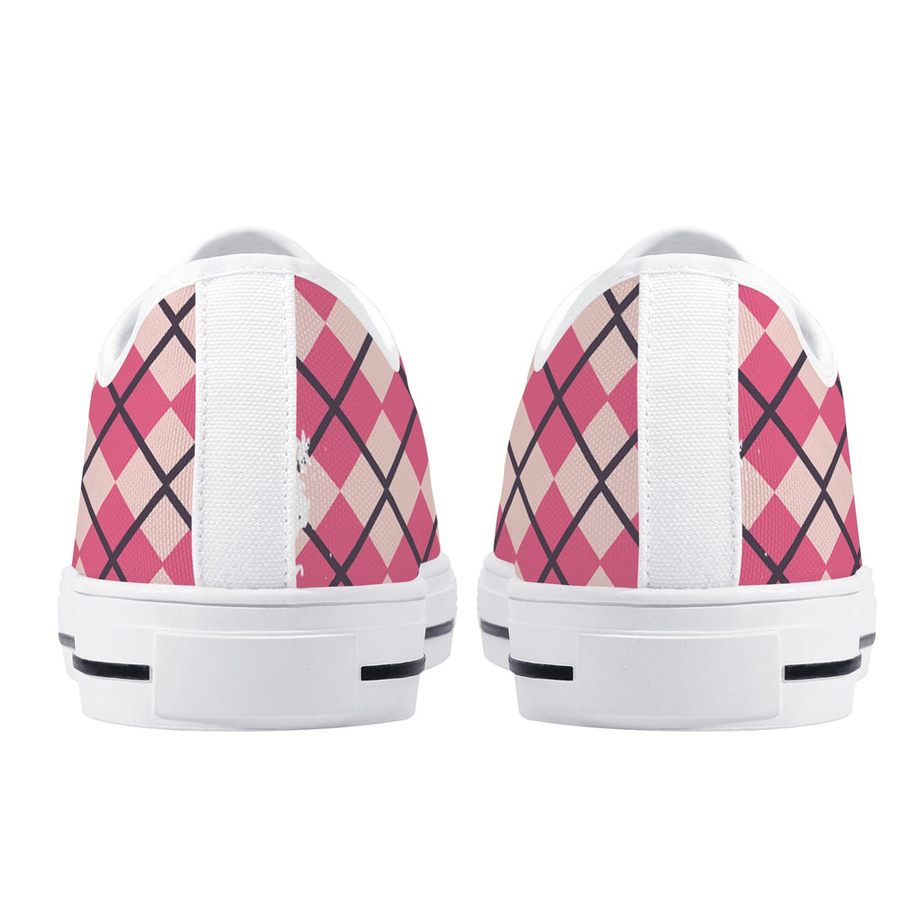Mens Low Top Canvas Shoes - Customized Tongue