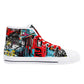 Mens High Top Canvas Shoes - Customized Tongue