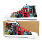 Mens High Top Canvas Shoes - Customized Tongue