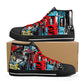 Mens High Top Canvas Shoes - Customized Tongue