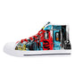 Mens High Top Canvas Shoes - Customized Tongue