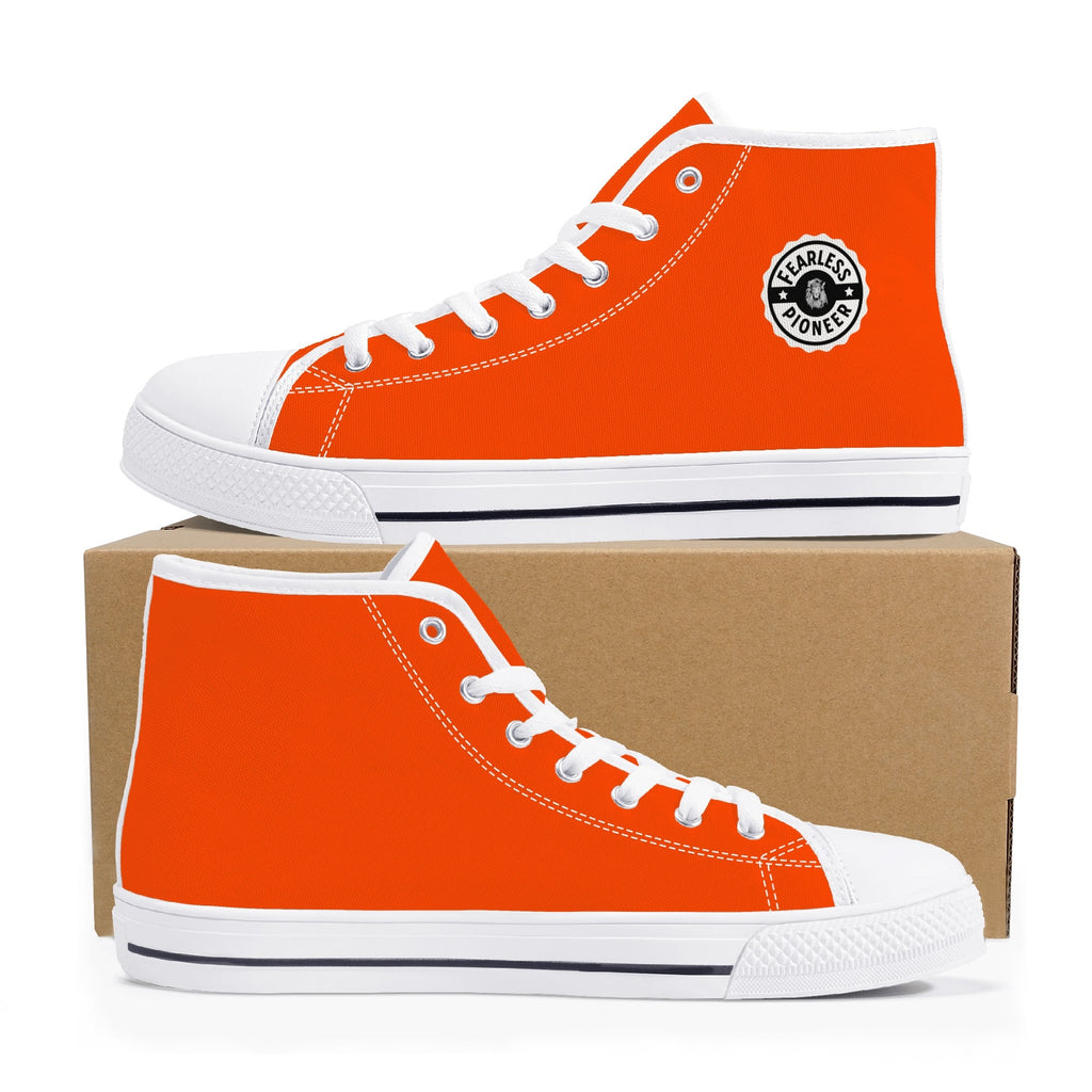 Mens High Top Canvas Shoes - Customized Tongue