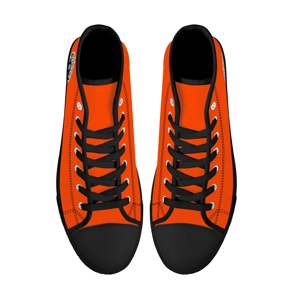 Mens High Top Canvas Shoes - Customized Tongue