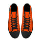 Mens High Top Canvas Shoes - Customized Tongue